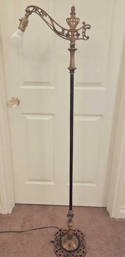 VINTAGE 1930'S ART DECO SPANISH " CROWN " FLOOR LAMP, View more