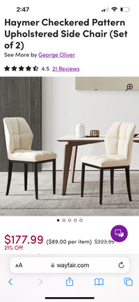 Dining chairs 