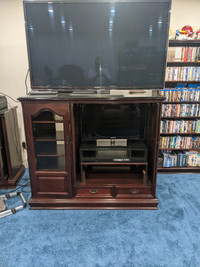 Solid Mahogony Entertainment Stand (Gibbard)