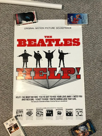 The Beatles HELP Motion Picture Soundtrack Movie Poster