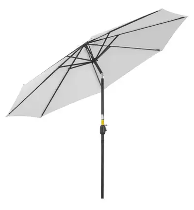 10’ x  8’  Patio Round Market Umbrella w Crank Handle + Tilt, View more