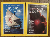 1982 National Geographic 2 issues 