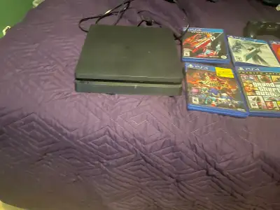 sell playstation for how much PS4 Slim 500gb+ 8 games  , View more