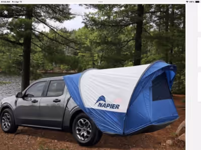 I have a tent for sale that fits on the back of a Ford Maverick Truck. Never been out of the box and...