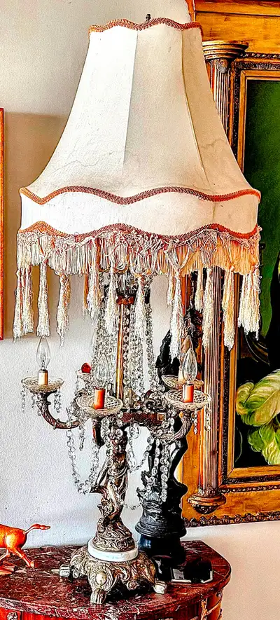 TWO BEAUTIFUL UNIQUE LAMPS, View more