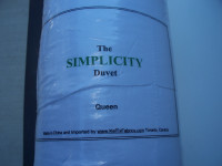 KELTX SIMPLICITY QUEEN DUVET WHITE