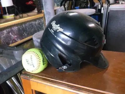 SOFTBALL WITH HELMET, View more