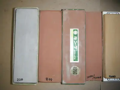 Lee valley Japanese water and Arkansas sharpening stones, View more