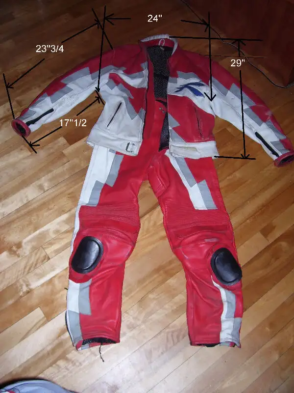 moto manteau de cuir biker leather jacket for race track in Motorcycle Parts & Accessories in City of Montréal - Image 2