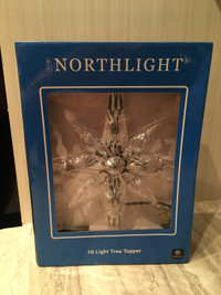 NORTHLIGHT - NWT - 10” LIGHTED BETHLEHEM STAR TREE TOPPER
