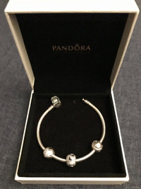 PANDORA BRACELET WITH BRACELET AND BAG