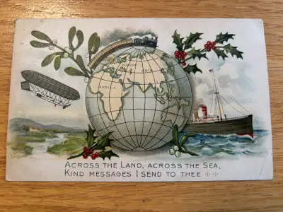 Antique Christmas Postcard, View more