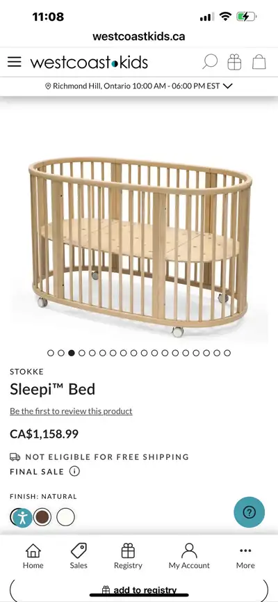 Stokke Sleepi Crib + mattress v2, View more