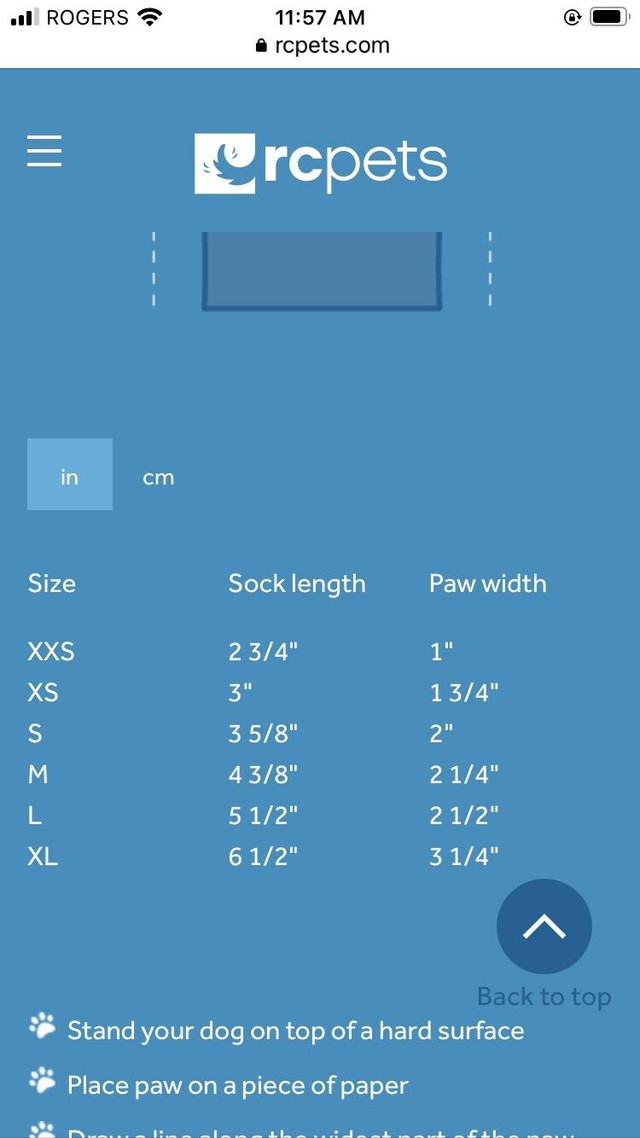 PAWKS Sport Pet Socks in XL, Blue, Brand New still in package in Accessories in Kingston - Image 4