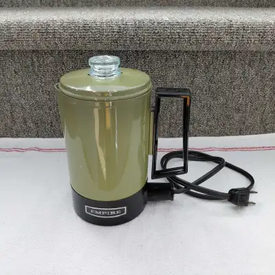 Percolateur cafetière bouilloire vintage 3 tasses vert avocado, View more