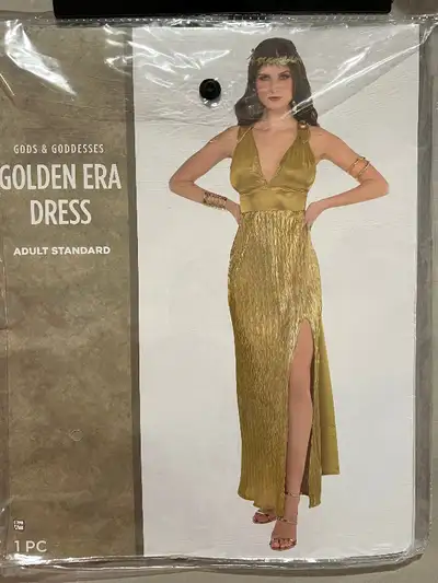 Gold Goddess Costume with serpent band, View more