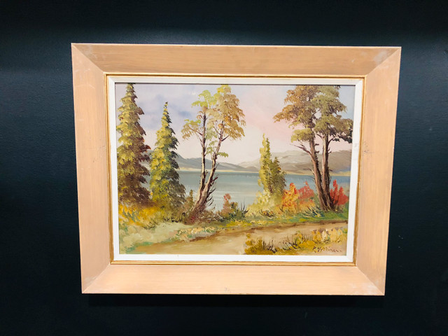 Vintage 1960s listed Canadian artist Paul Hyttinen Oil Painting in Arts & Collectibles in Oshawa / Durham Region