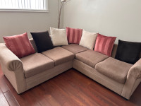 ‼️Two Piece Fabric Sectional - Moving Sale‼️