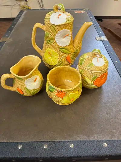 Vintage Teapot Cream & Sugar  dishes, View more