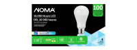 NOMA LED A19-4x 100W Daylight Non-Dimmable Light Bulb, 4-pk
