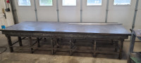 Cast iron welding table with 2" top