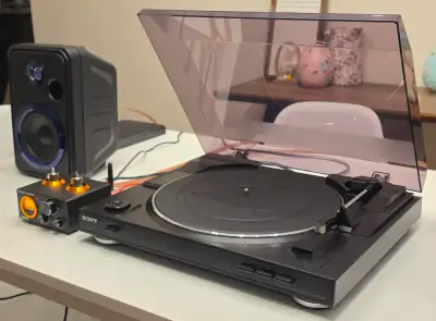 Vinyl Tube Stereo Set-up w/ JBL Speakers, View more