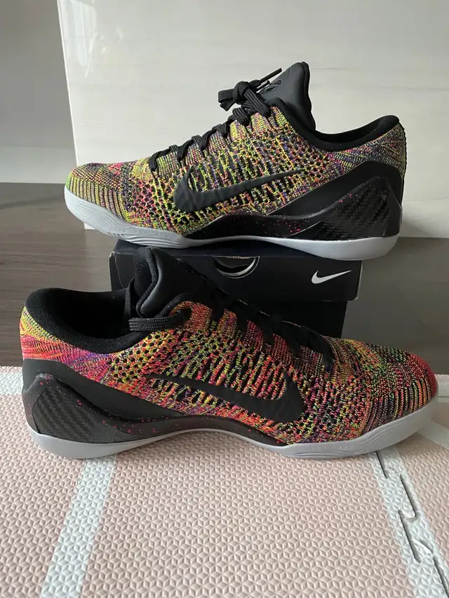 DS Brand New Nike Kobe 9 Flyknit Low Multicolour sz 11 NikeID in Men's Shoes in Markham / York Region - Image 5