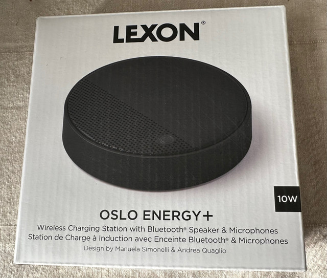 LEXON Oslo Energy+ Charging Station and Speaker | Marled grey -  in Speakers in Oakville / Halton Region
