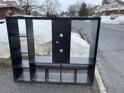 FS: IKEA black 4x5 TV, also EXPEDIT 1x4, black drawers inserts, View more