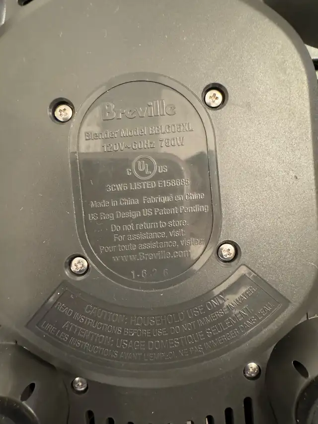 Breville Blender BBL605XL in Processors, Blenders & Juicers in City of Toronto - Image 6