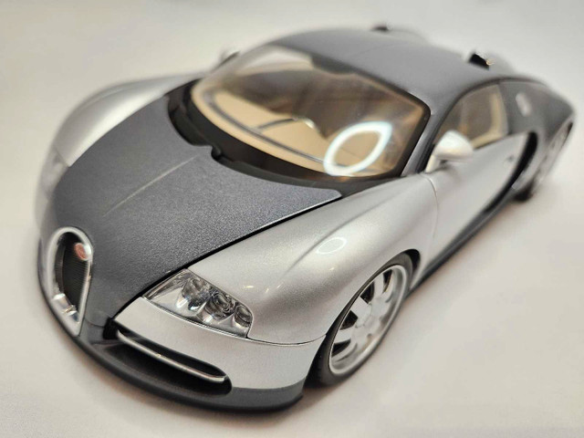 Bugatti EB 16.4 Veyron Grey / Grey 1:18 Diecast Autoart Rare in Arts & Collectibles in Kawartha Lakes - Image 2