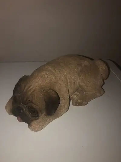 Vintage SANDICAST dog statue figurine - Pug /firm price . Posted in buy and sell, art, collectibles...