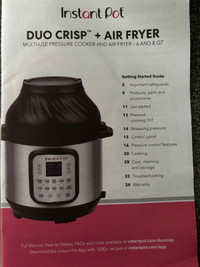 Dual instapot and air fryer