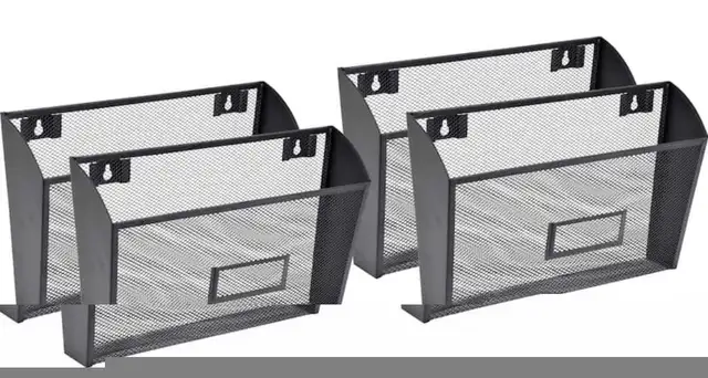 Lorell Black Mesh Wire Wall Pocket - New in box in Storage & Organization in Mississauga / Peel Region - Image 3