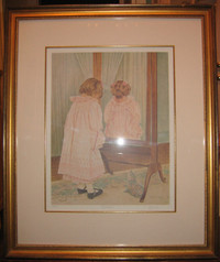 Orren Ellis 'Bunny Eyes II' Framed Watercolor Painting Print on Canvas