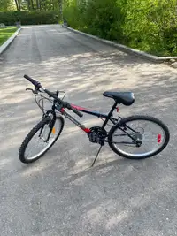 SC 1800 24 inch youth mountain bike (black,red,&grey)