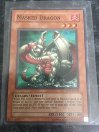 Vintage Yu-GI-OH  Masked Dragon Card