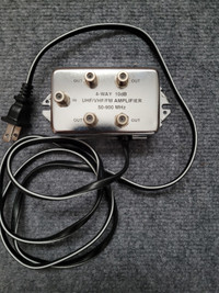 TV UHF/VHF/FM AMPLIFIER (ANALOG TO DIGITAL SIGNAL BOOSTER)