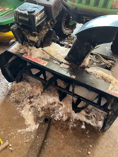 Kimpex 48 in snowblower for an ATV (four wheeler)works well. 13 hp. Moving so must sell . Pick up in...