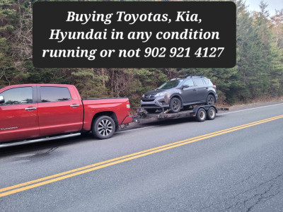 Buying Toyotas, Kia, Hyundai any condition, running or not