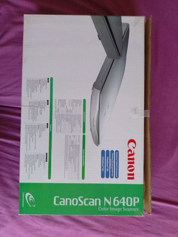 Canon scanner
Model canoscan N640P
 dans Imprimantes, Scanneurs  à Ville de Montréal - Image 2