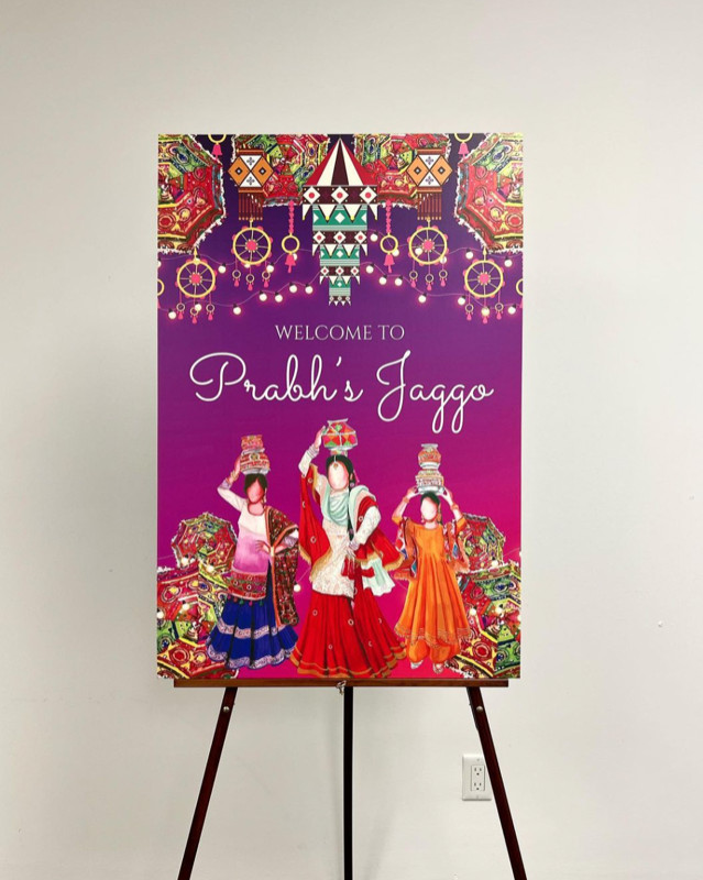 Wedding Welcome Sign! Mehndi , Dholki , Haldi , Holud, Sangeet in Arts & Collectibles in Mississauga / Peel Region - Image 2