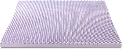 Selling this used lavender 2 inch egg crate memory foam mattress topper. Comes from a smoke-free and...