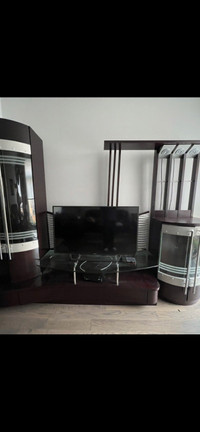 TV entertainment storage unit