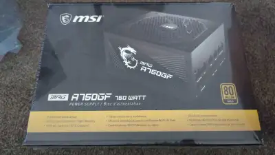 MSI A750GF Power Supply - BNIB, View more