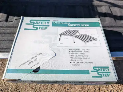 RV ground step. Can likely be used for other means. Brand new, never used. The measurements are in t...
