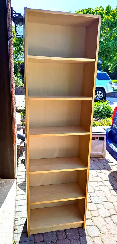 IKEA FIVE (5) shelf bookcase * Natural wood color, View more