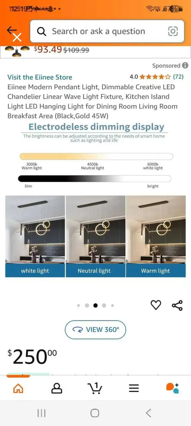 Eilinee LED Chandelier in Indoor Lighting & Fans in Kitchener / Waterloo - Image 6