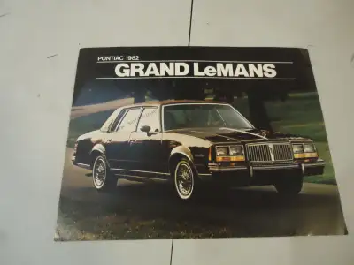 1982 Pontiac Grand LeMans Sales Brochure. New. See Pictures. $10 picked up in Angus. Can Mail anywhe...