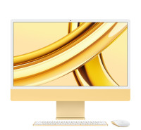 24-inch Yellow iMac with 4.5K Retina display with AppleCare